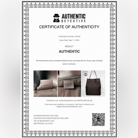 GUCCI - Gifford - GG Canvas Tote Bag - COA NEW - Picture 2 of 10